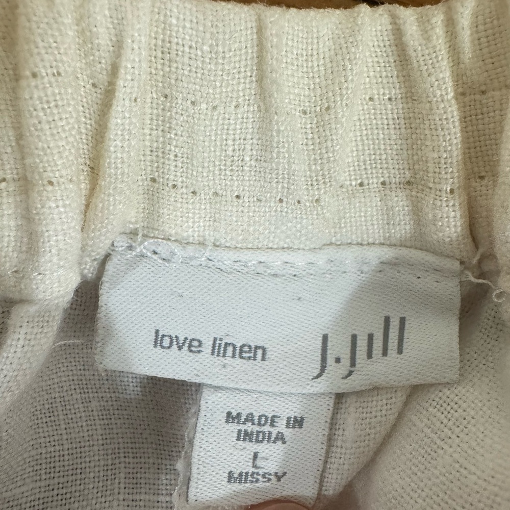 J. Jill Love Linen Pants – White - Picture 2 of 7